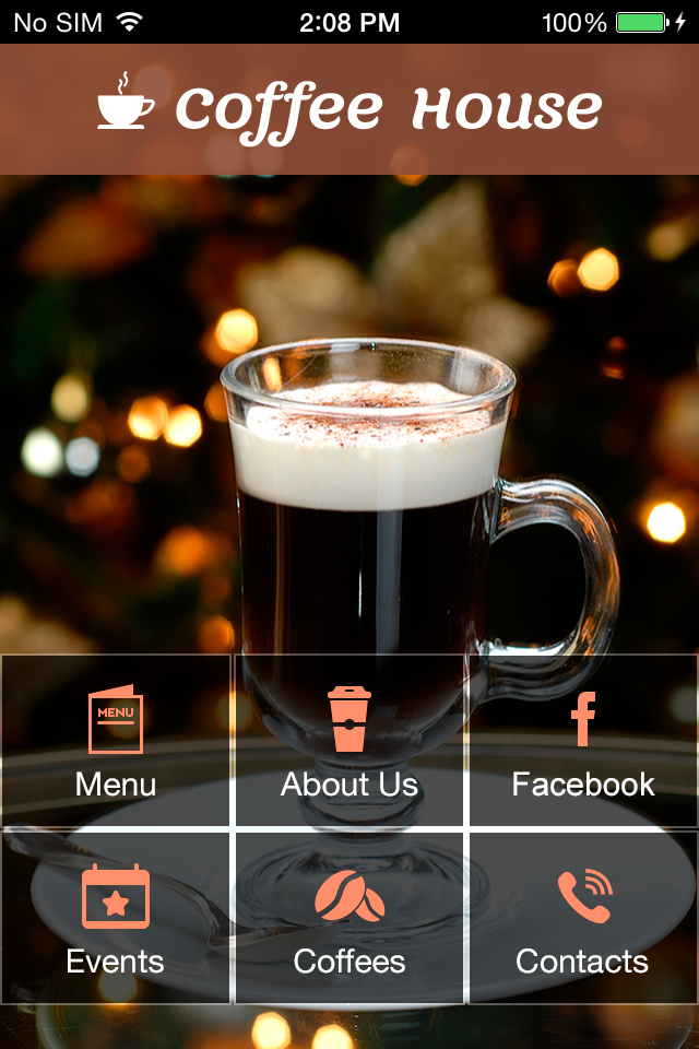 Coffee House App Templates