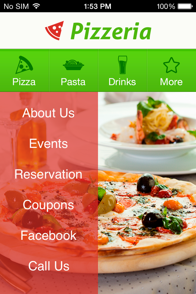 Pizzeria App Templates
