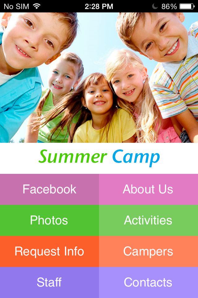 Summer Camp App Templates
