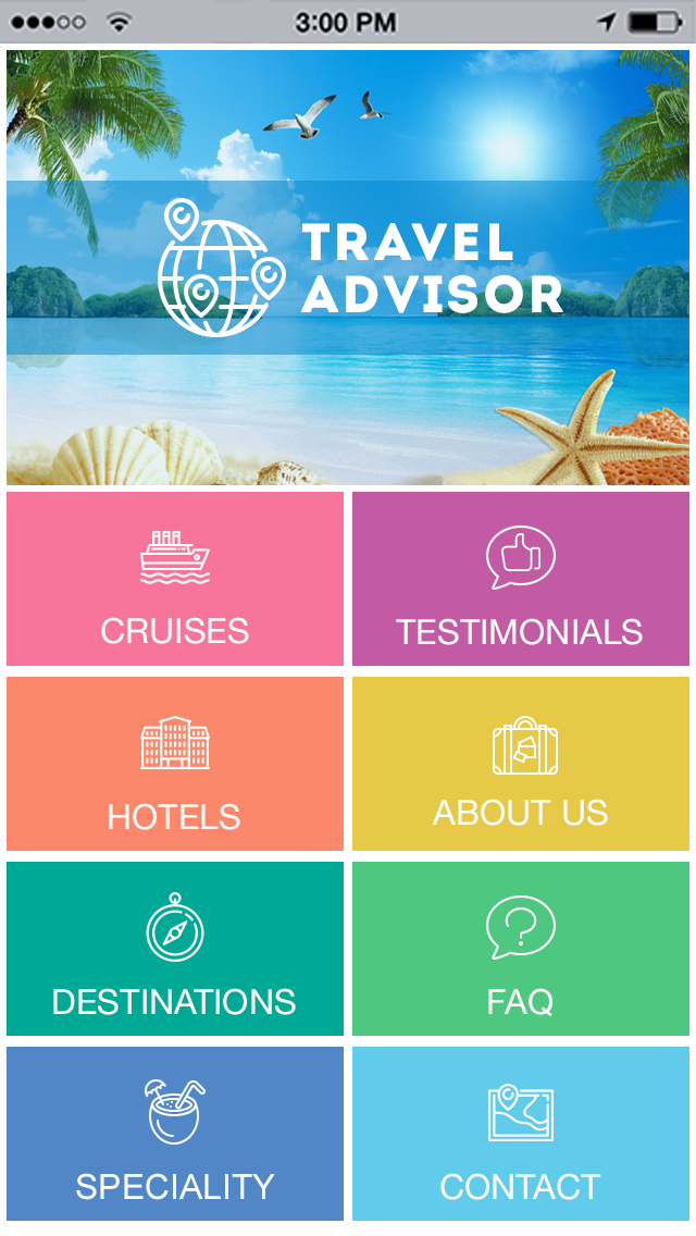 Travel Advisor App Templates